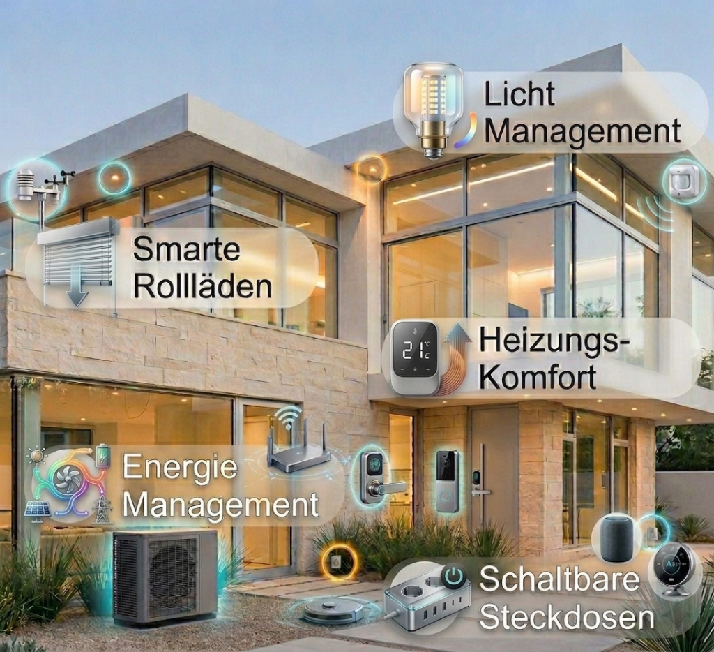 Zentraler Smart-Home-Schaltschrank mit SPS-Steuerung